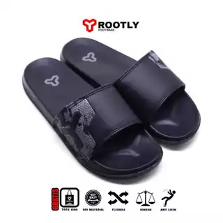 Rootly - Sandal Slide Unisex Logo Motif Kekinian