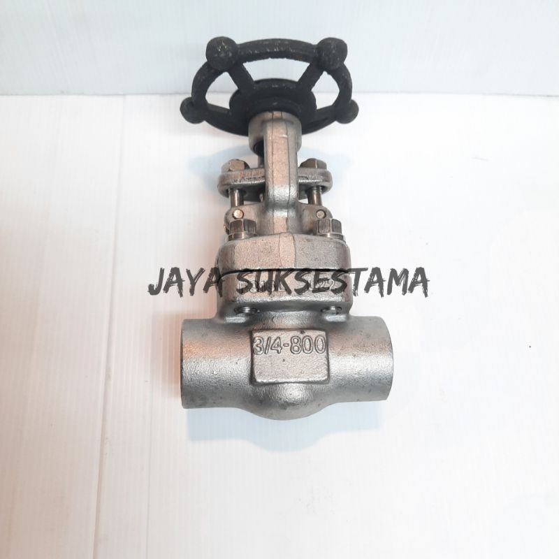 Jual Gate Valve Stainless SS 316 Class 800 Drat NPT / Socket Weld 3/4 ...