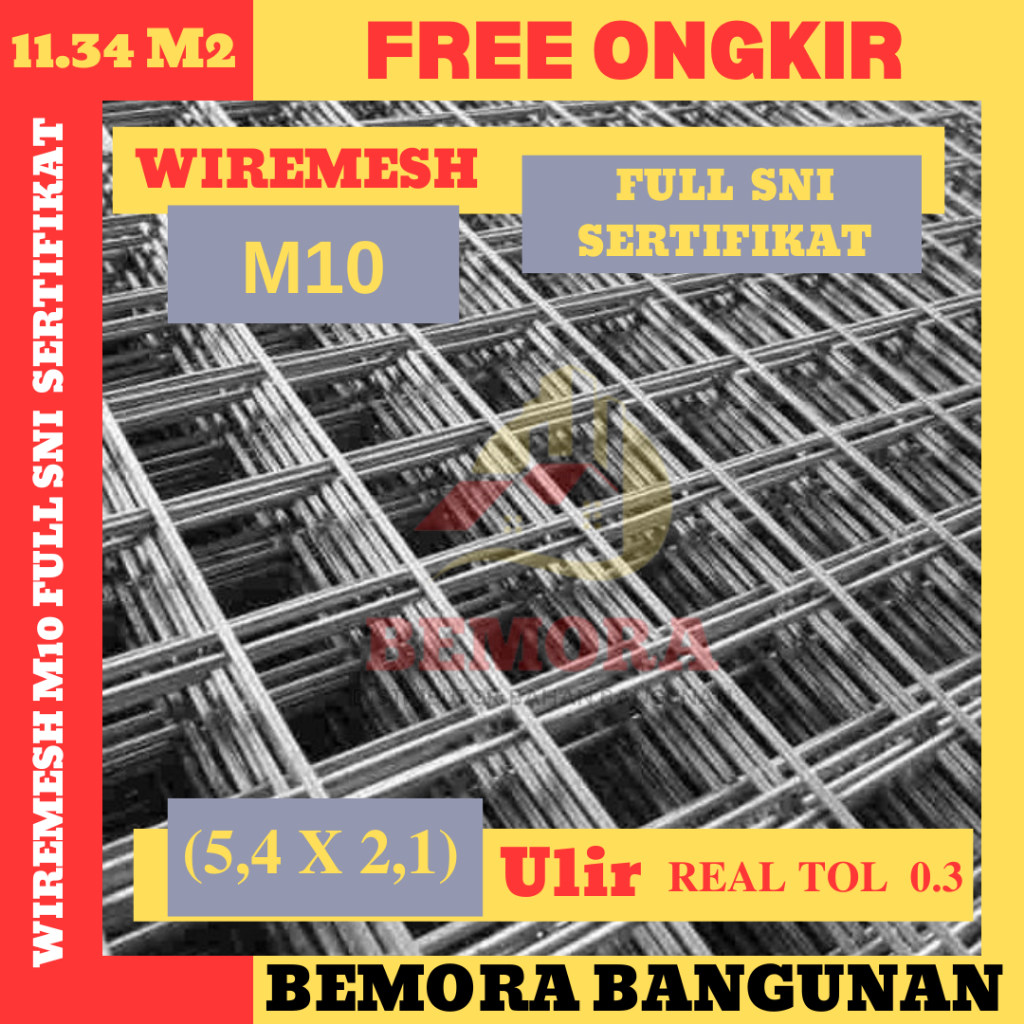 Jual Wiremesh M10 Full SNI Sertifikat (HargaGrosir&FreeOngkir) | Shopee ...