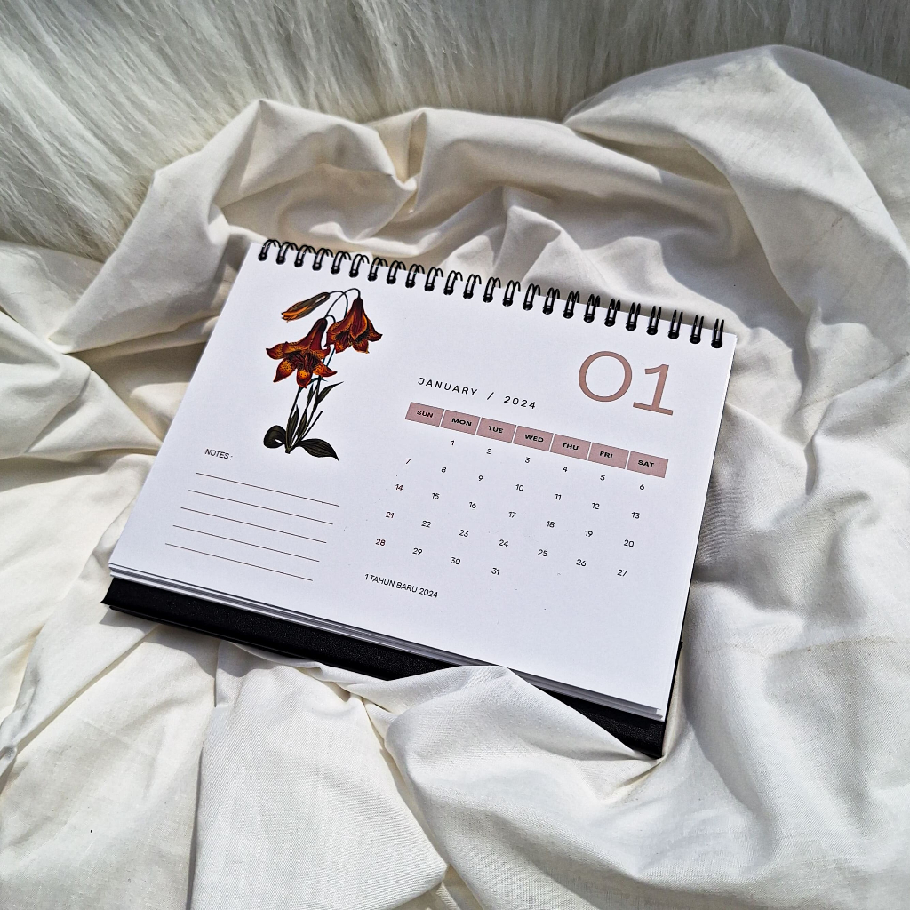 Jual Kalender Meja Botanical Horizontal 2025 Aesthetic Premium | Shopee ...