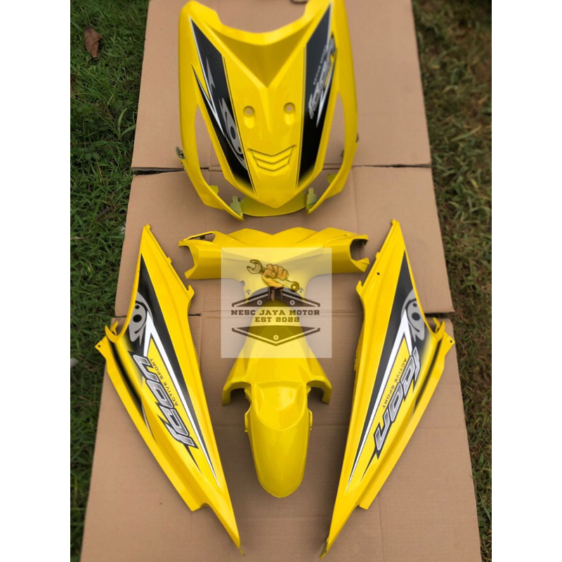 Jual Cover Full Body Halus Honda Beat Karbu Kuning Striping Icon