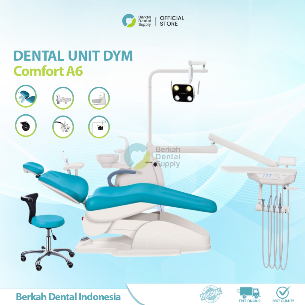 Jual Dental Unit kursi dokter gigi merk Comfort A6 AKL resmi lengkap