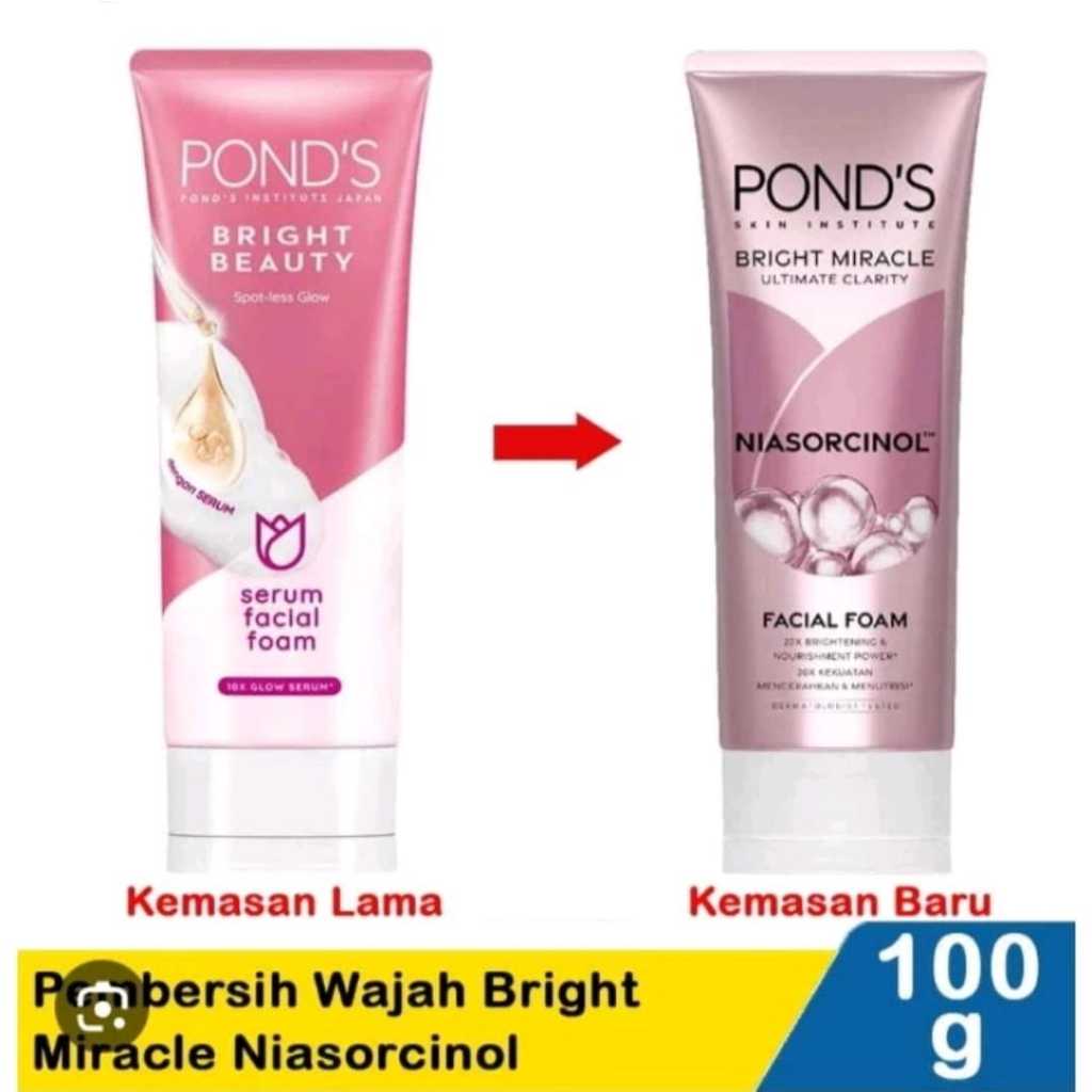 Jual Ponds Bright Beauty Serum Facial Foam 100gr | Shopee Indonesia