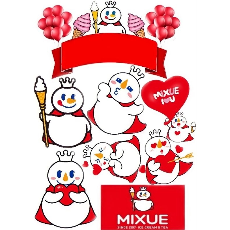 Jual TOPPER MIXUE MURAH EKONOMIS │TOPPER TUSUK MURAH FREE REQUEST NAMA ...