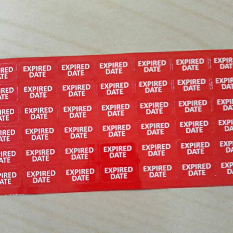 Jual Stiker Label Expired Date | Shopee Indonesia