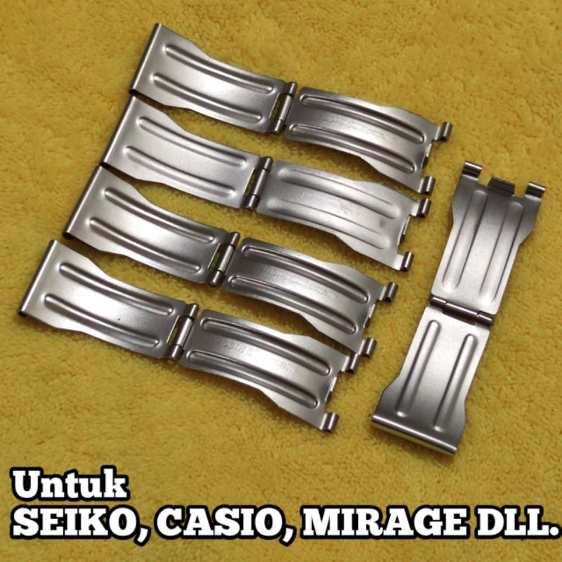 Jual Kancing Rantai Jam Tangan Model Casio Stainless steel | Shopee ...