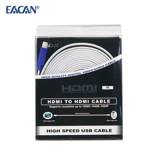 Kabel Flat HDMI to HDMI 5meter Gold Plated