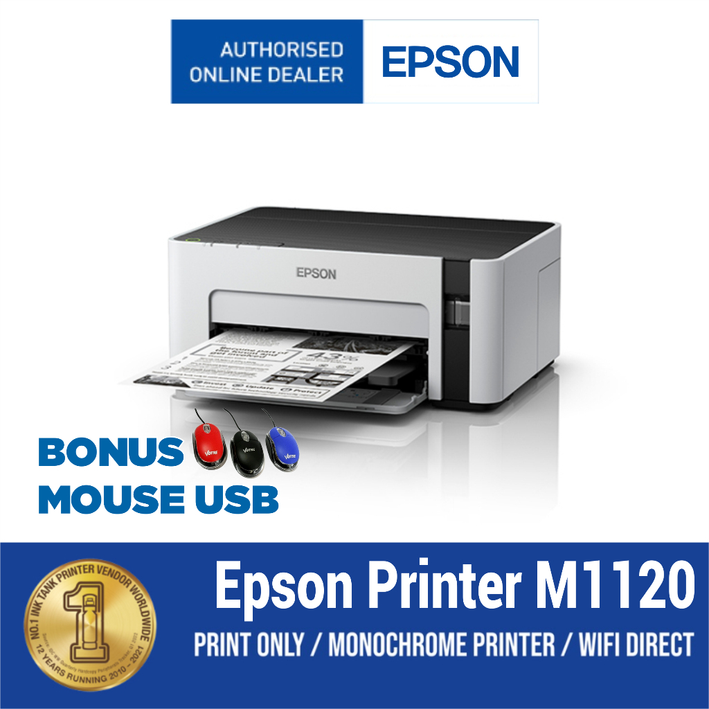 Jual Epson M1120 Monochrome Wi-Fi Ink Tank Printer | Shopee Indonesia