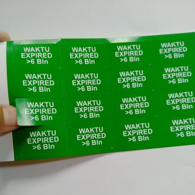 Jual stiker label waktu expired >6 bulan | Shopee Indonesia