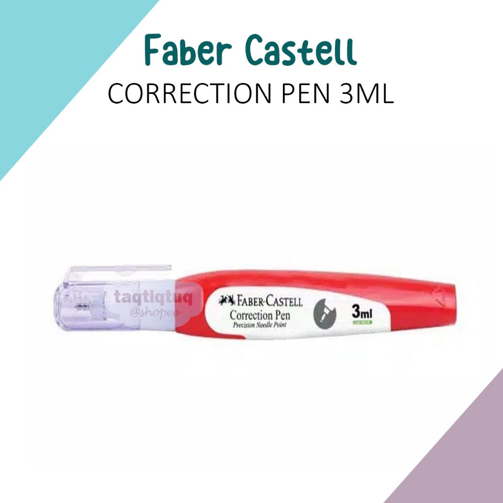 Jual Faber Castell Mini Correction Pen Liquid 3ml Tip Ex Cair 3 ml ...