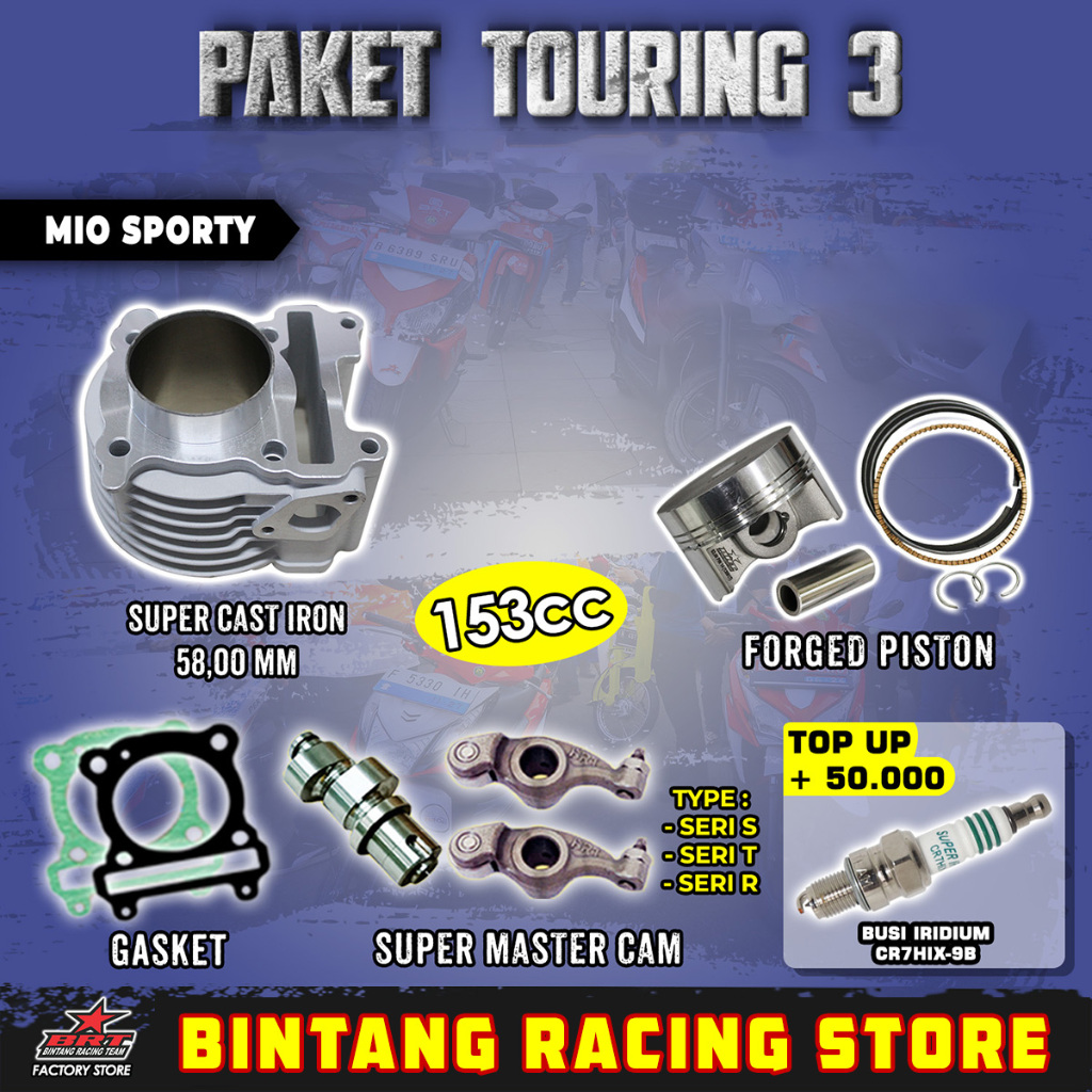 Jual Paket Touring Brt Mio Sporty Mio Smile Mio Karburator Shopee