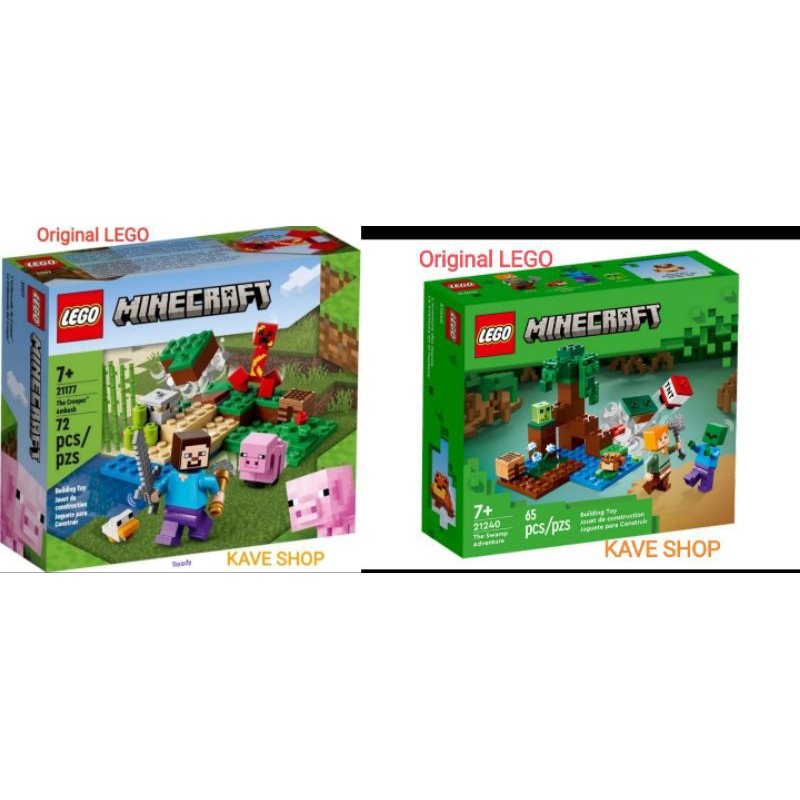 Jual LEGO 21177 Minecraft : The Creeper Ambush & LEGO 21140 Minecraft