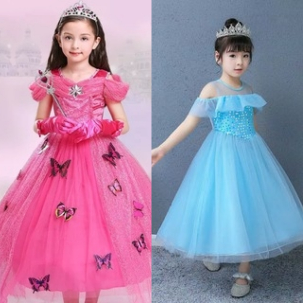 Jual Gaun Anak Perempuan Dress Princess Pesta Natal Ulang Tahun Import ...