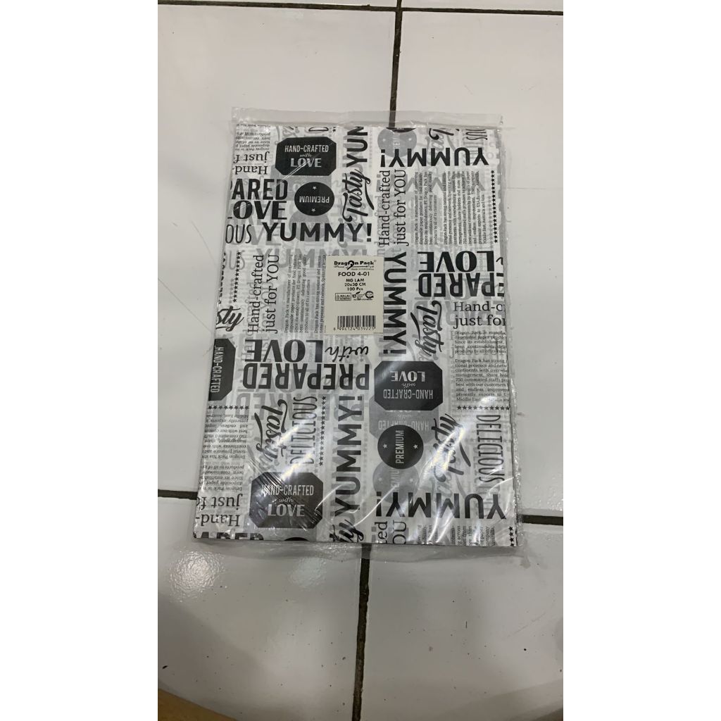 Jual Kertas Alas Bento Sandwich Gorengan Isi 10 Lembar Kertas Bento ...