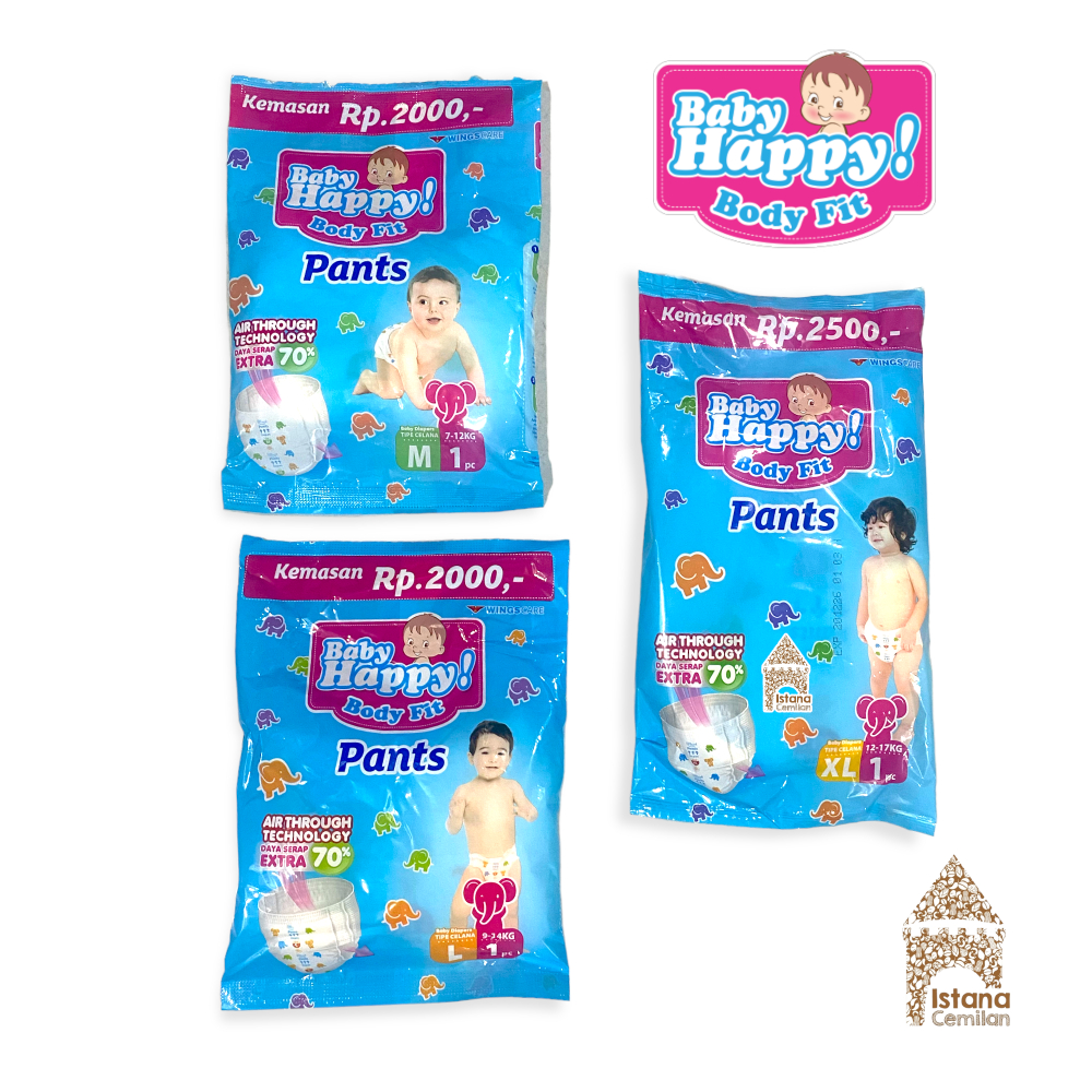 Baby Happy Pants Pampers Popok Celana S M XL Sachet