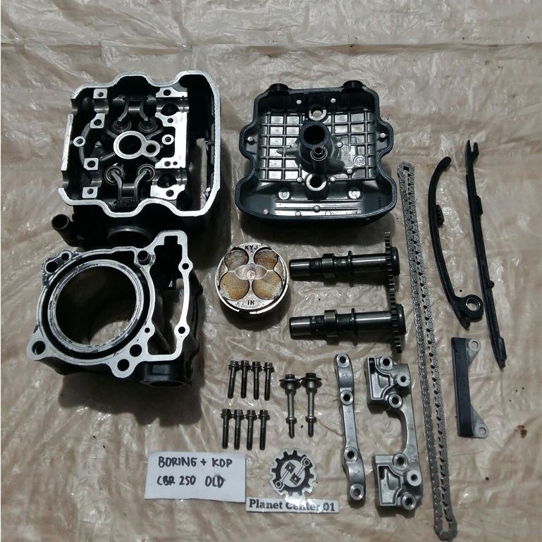 Jual CYLINDER CYLENDER SILENDER BLOX KOP HEAD CBR 250 OLD SET ORIGINAL SECOND Shopee Indonesia