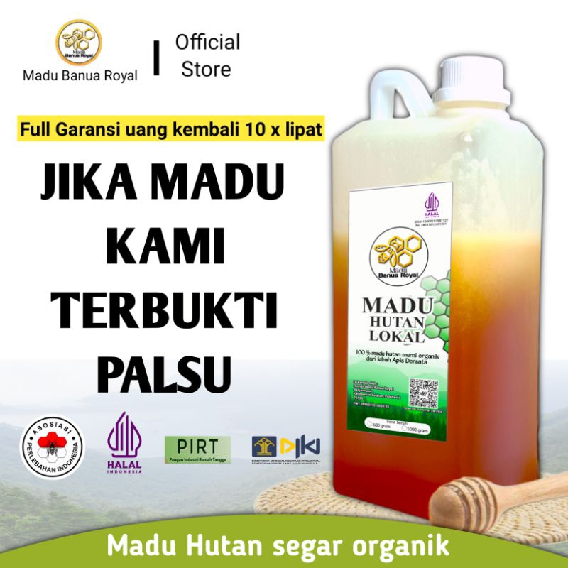 Jual MADU BANUA ROYAL | MADU HUTAN LOKAL APIS DORSATA KALIMANTAN | 100%