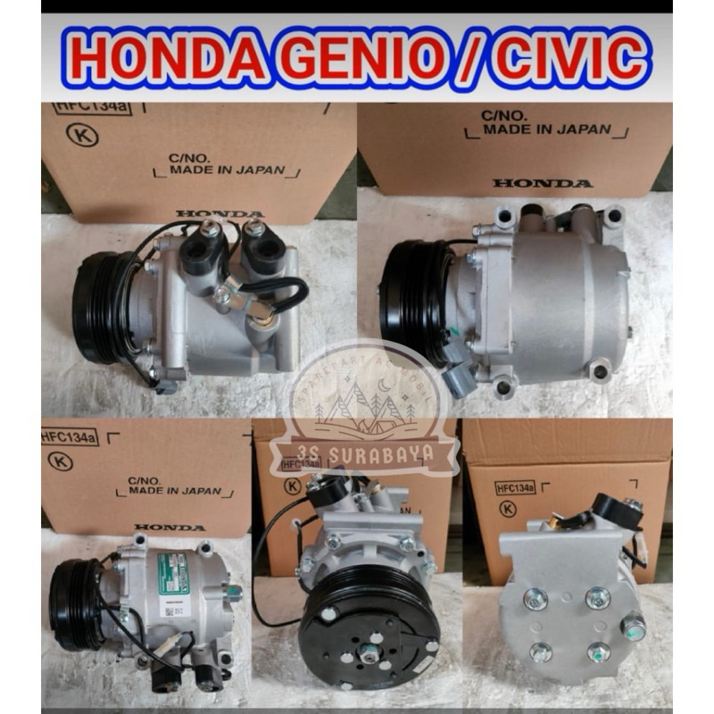 Jual Kompresor Honda Genio / Civic Ac Mobil Honda (Baru/New) Compressor ...