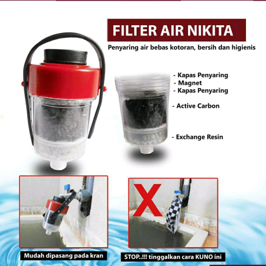 Jual Nikita Water Filter Air Rumah Tangga / Saringan Keran Air