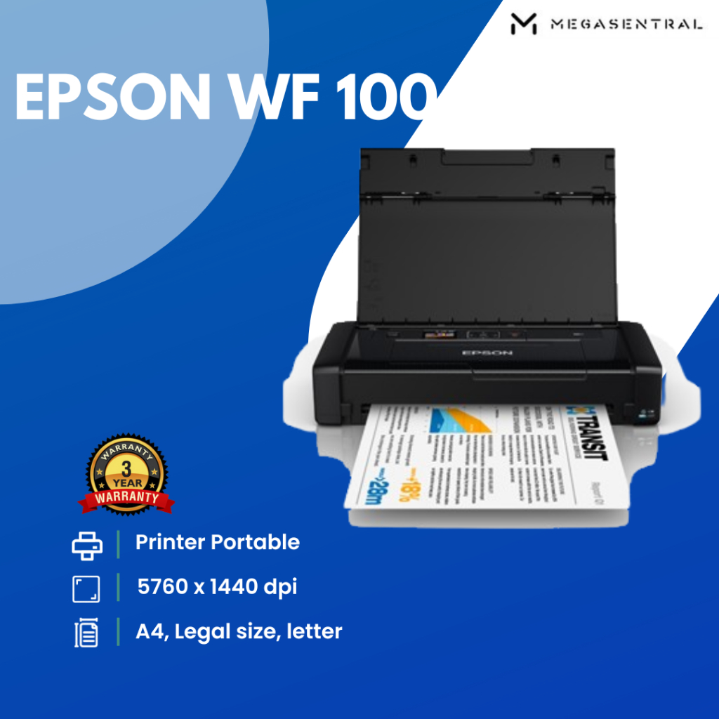 Jual PRINTER EPSON WF100 WF100 WF 100 PORTABLE WiFi Direct Pigment