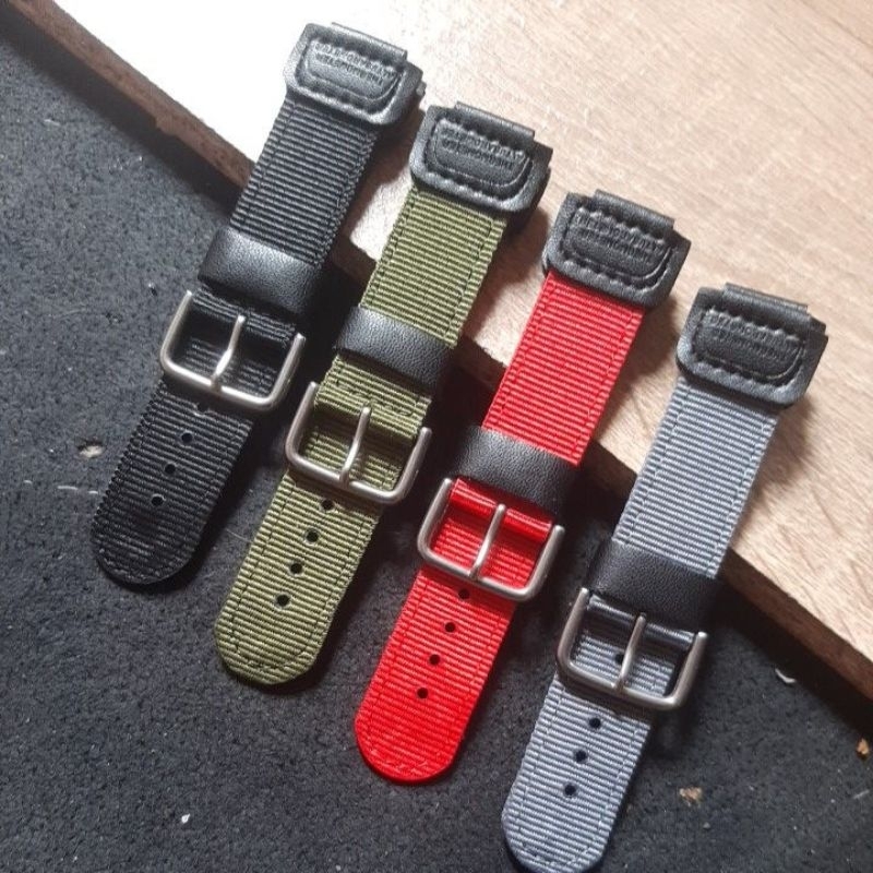 Strap Tali Kanvas Untuk Jam Casio G Shock GM 2100 DW 5600 DW 6900 Lug 16mm