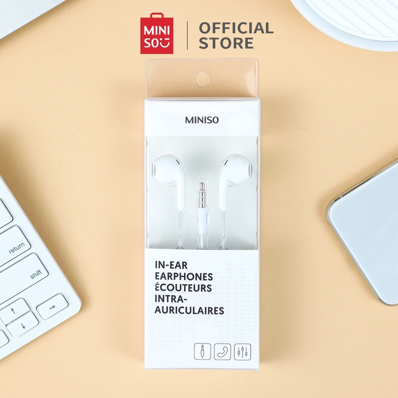 Earphone cheap miniso shopee