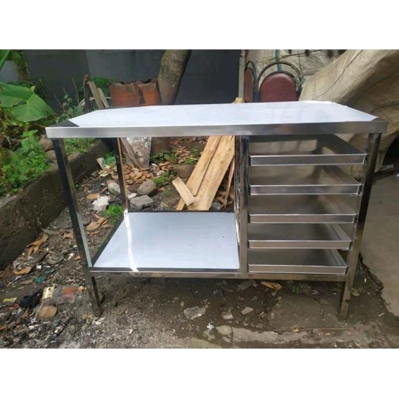 Jual meja adonan roti stenlies steel 100cm | Shopee Indonesia