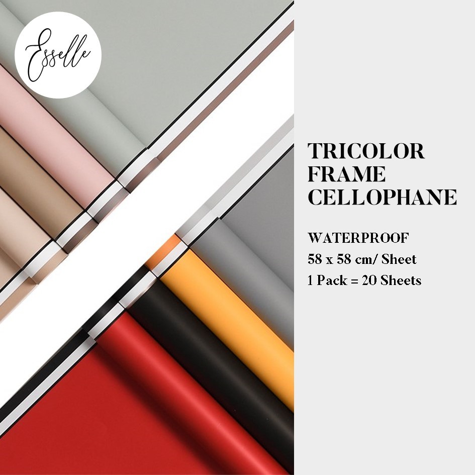 Jual TRICOLOR FRAME CELLOPHANE (5 LEMBAR) | Shopee Indonesia