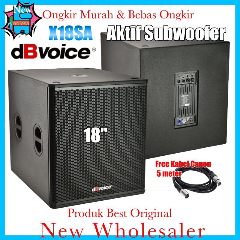Jual Subwoofer Sub 18 inch Abvoice Original X18Sa New produk Aktif Bass ...