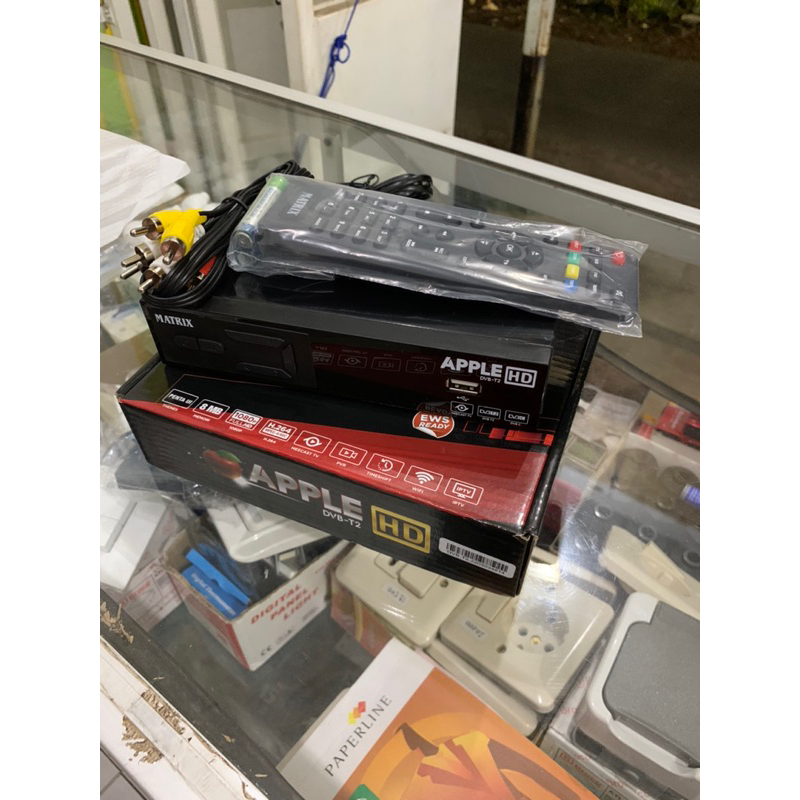 Jual STB Matrix Set Top Box Receiver Siaran Digital TV APPLE HD DVB-T2 ...