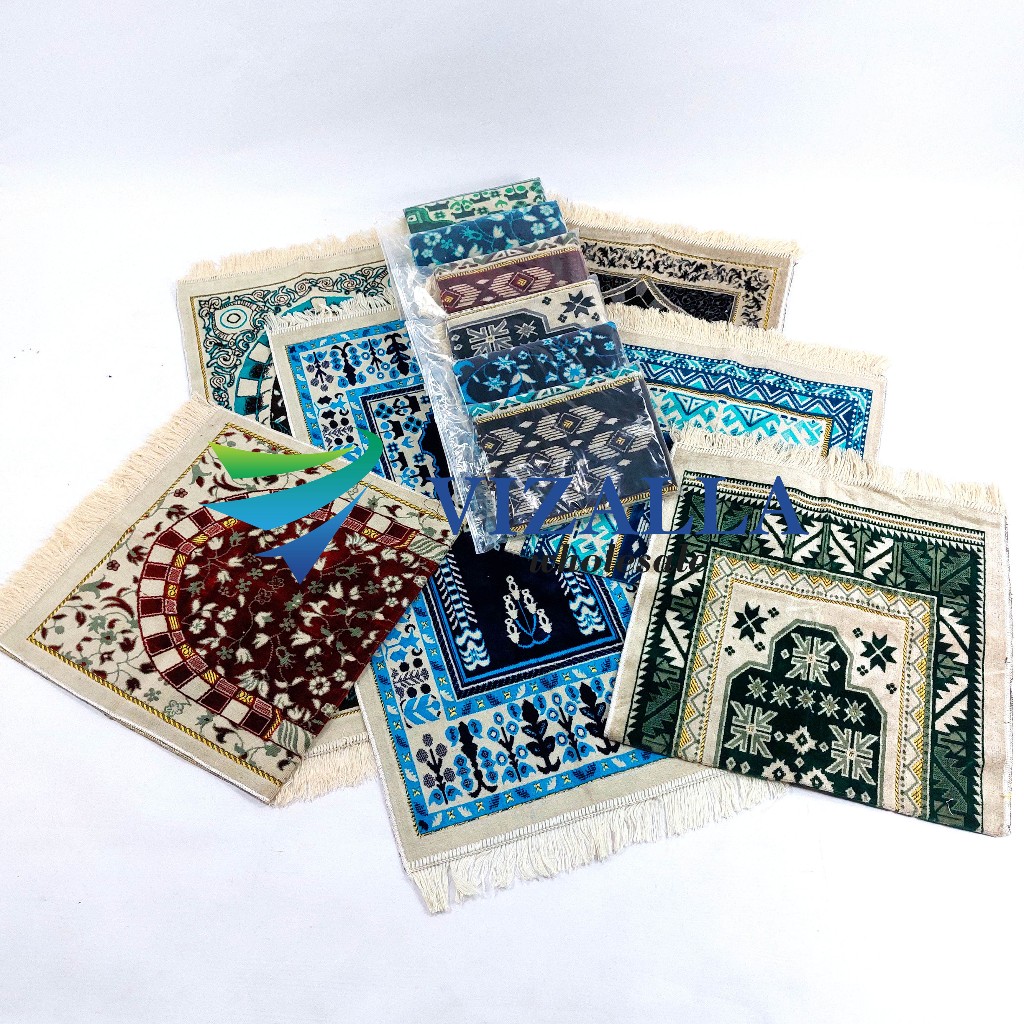 Sajadah Turki Midi Beludru Karpet 53x105cm/ Karishma/ Souvenir Haji Umroh Tahlilan Pernikahan