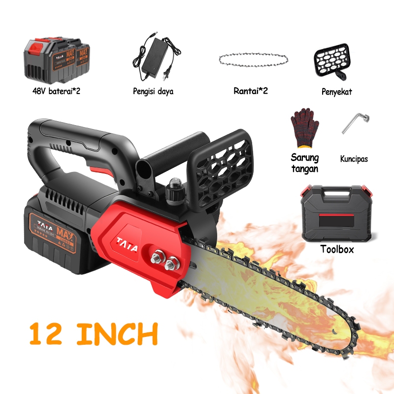 Jual Tata Inch Chainsaw Gergaji Mesin Listrik Rantai Elektrik Mini