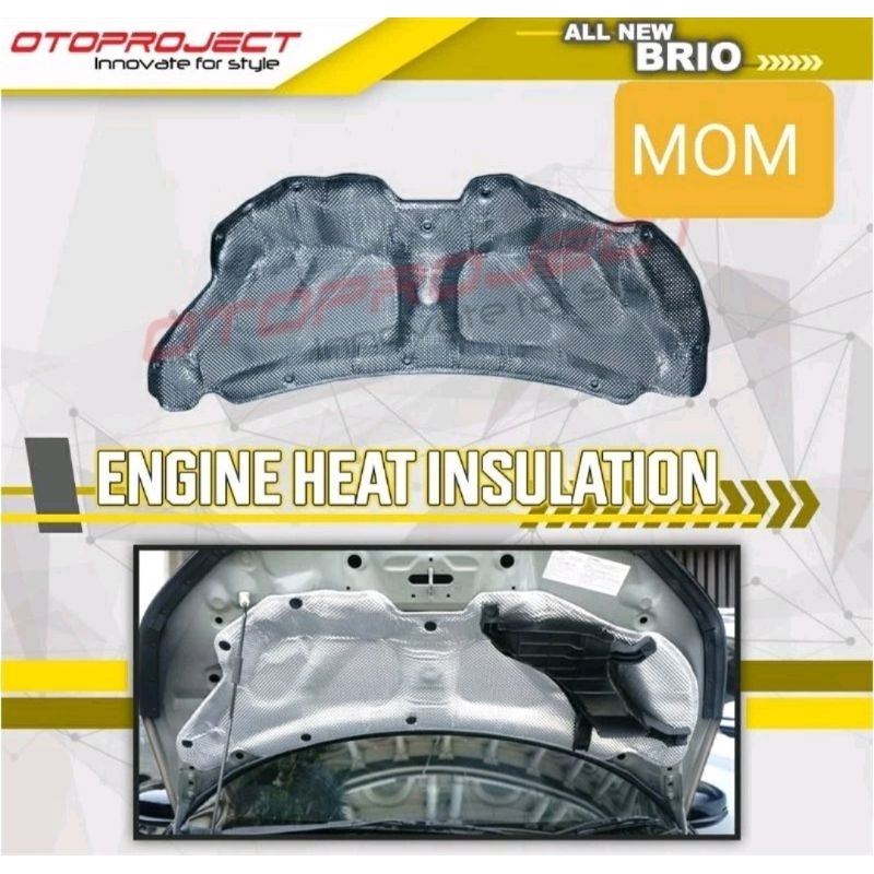 Jual Cover peredam panas kap mesin / engine heat insulation Otoproject