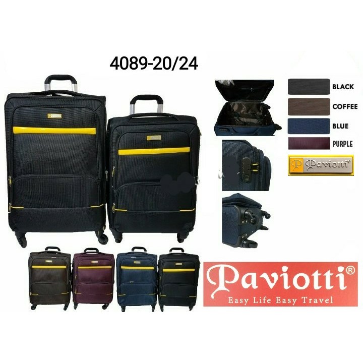 Jual KOPER BAGASI SIZE PAVIOTTI 24INCH BAHAN KANVAS NYLON 4089 Shopee Indonesia