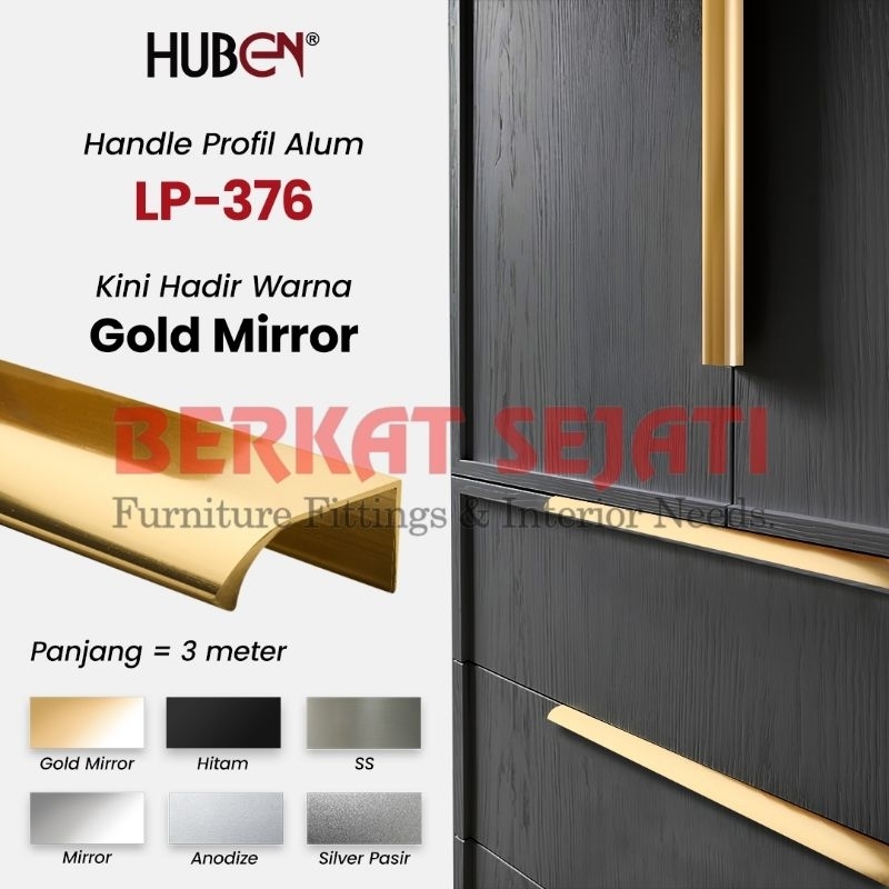 Jual LP 376 Profil Frame Handle Handel Tarikan L Aluminium Almunium 3 ...