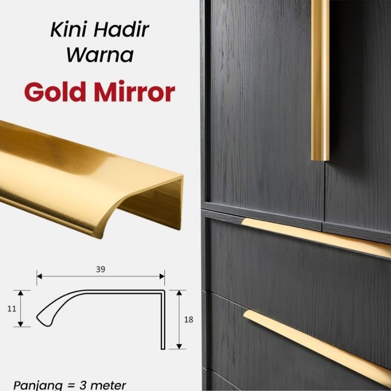 Jual LP 376 Profil Frame Handle Handel Tarikan L Aluminium Almunium 3 ...