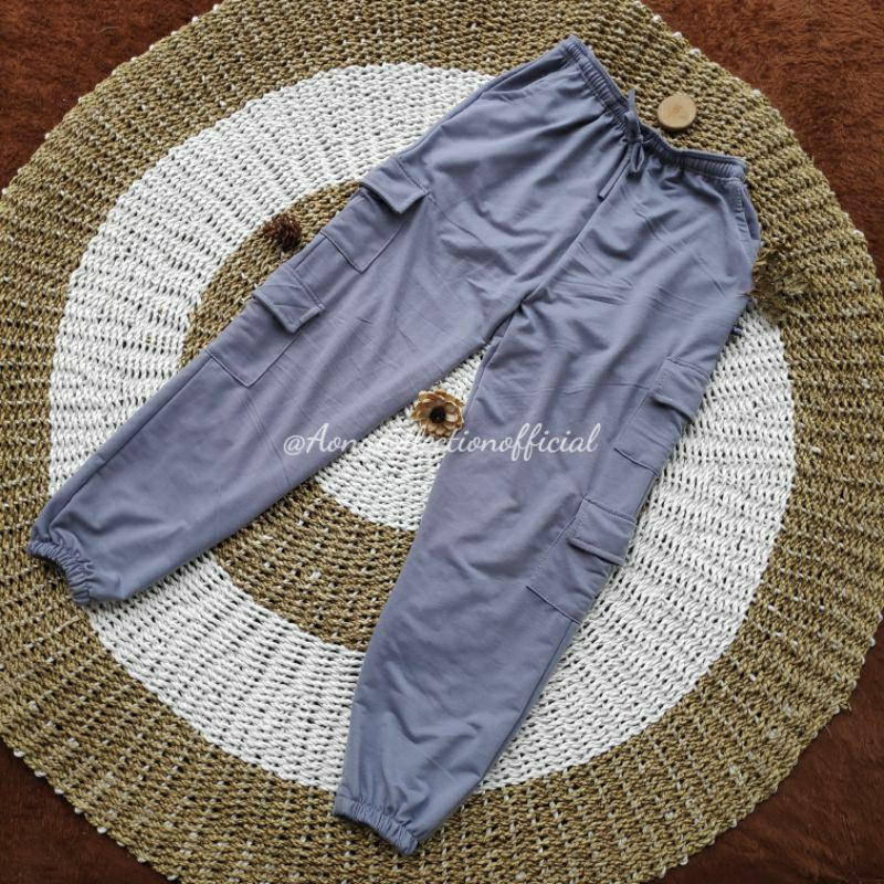 Jual Celana Jogger Cargo Panjang Unisex Bisa Laki-laki dan Perempuan