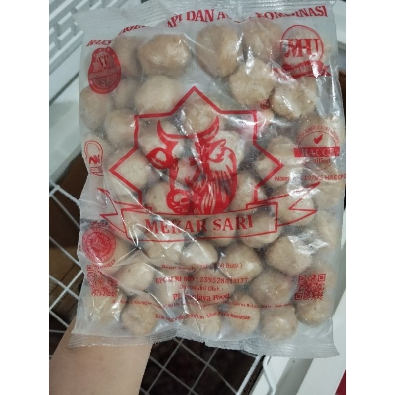 Jual Bakso Mekar Sari Isi 50 Pcs 750g Shopee Indonesia