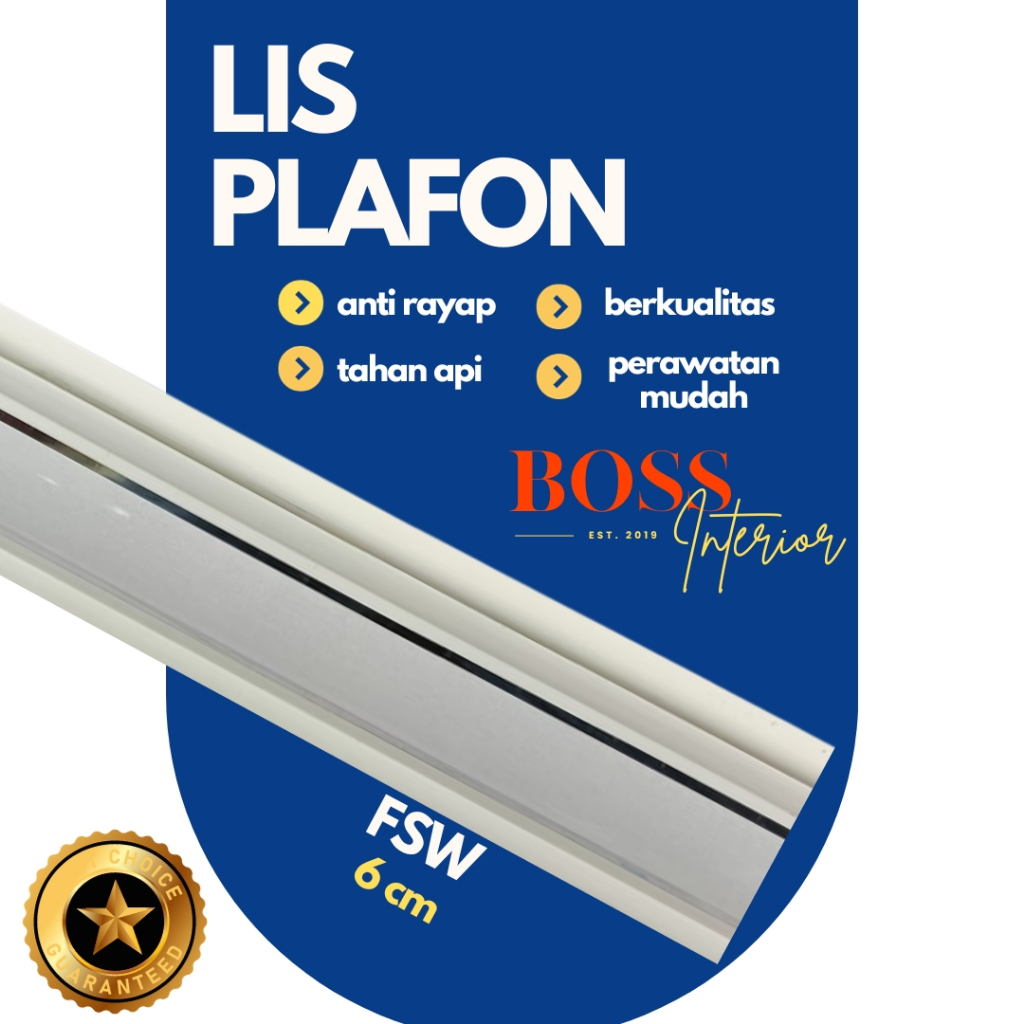 Jual Lis Plafon List Sudut Dinding PVC Banyak Motif Warna Lis Tutup Plafon Ukuran Kecil