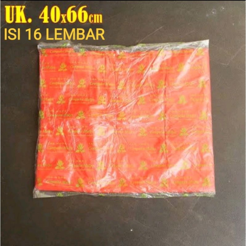 Jual Kantong Kresek Mulia Jumbo Uk Merah Lembar Shopee Indonesia