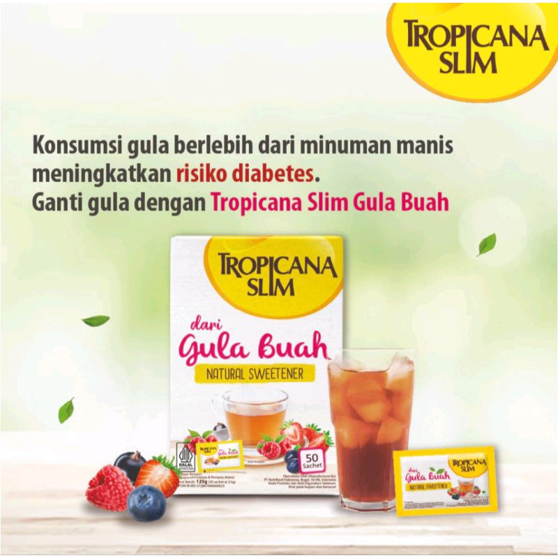 Jual Tropicana Slim Gula Buah Sachet Shopee Indonesia