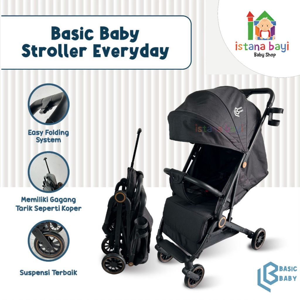 Jual Basic Baby Stroller Everyday Stroller Bayi Anak Kereta Dorong Bayi Shopee Indonesia