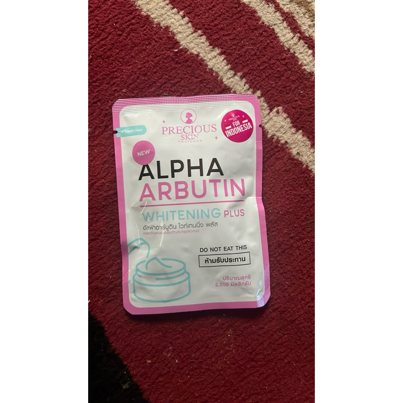 Alpha Arbutine Precious Skin Whitening Plus – Poudre éclaircissante Visage (Thaïlande)