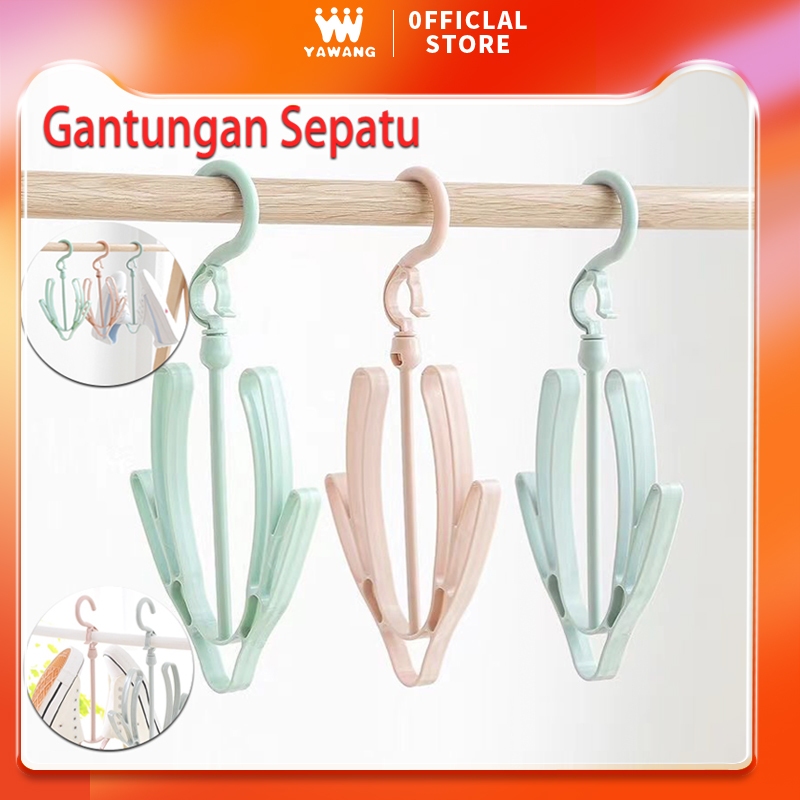 Jual Yawang Hanger Sepatu Multifungsi Gantungan Pengering Sepatu