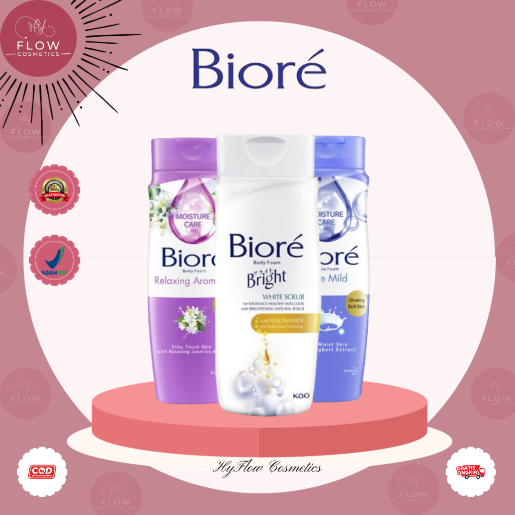 Jual Biore Body Foam Botol 250ML | Shopee Indonesia