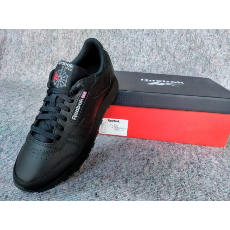 Jual Sepatu Sekolah Hitam Polos Reebok Original Full Black Sd Smp Sma