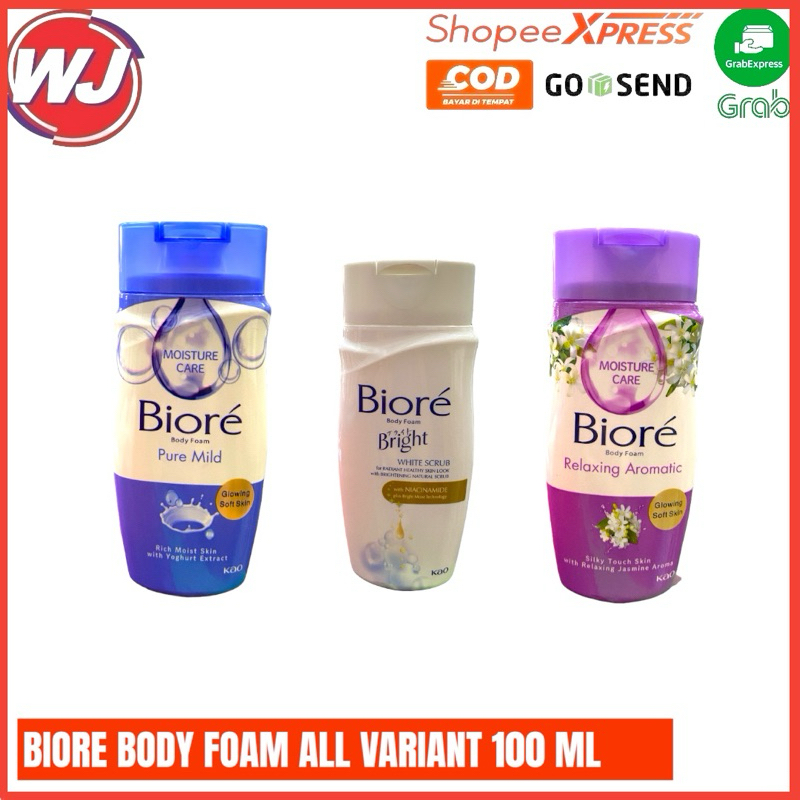 Jual BIORE BODY FOAM ALL VARIANT 100 ML | Shopee Indonesia