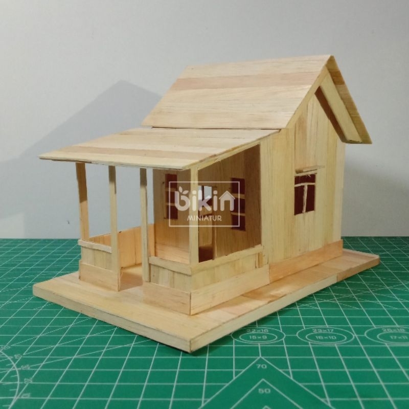 Jual Kerajinan Miniatur Rumah Adat Betawi dari Stik Es Krim | Shopee