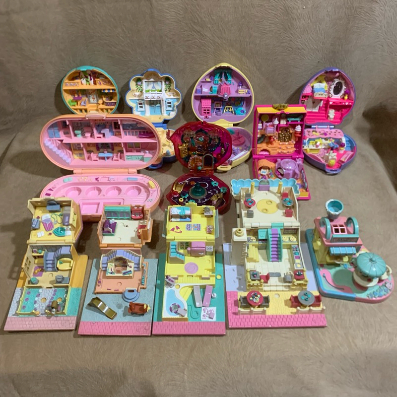 Polly Pocket Trolls Series Pink Box - Mainan Aksesoris Boneka Anak Perempuan