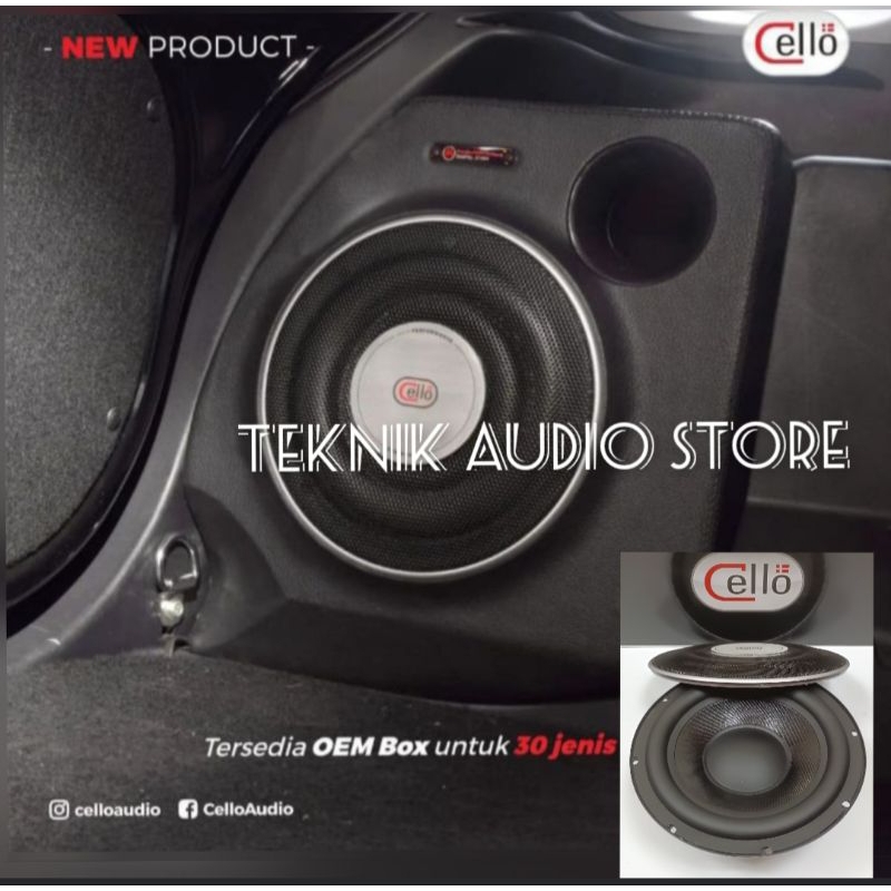 Jual Subwoofer Cello Pnp box 8inch W8S Include Power Dan Kabel Power ...